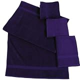 Dyckhoff 900536929 2x Handtücher 50 x 100 cm und 2x Duschtücher 70 x 140 cm 2-teilig lila