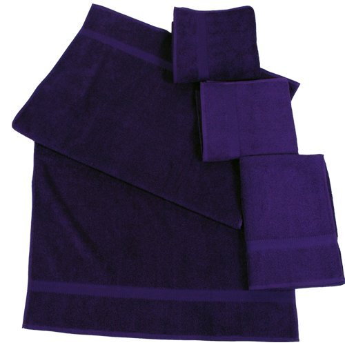 Dyckhoff 900536929 2x Handtücher 50 x 100 cm und 2x Duschtücher 70 x 140 cm 2-teilig lila