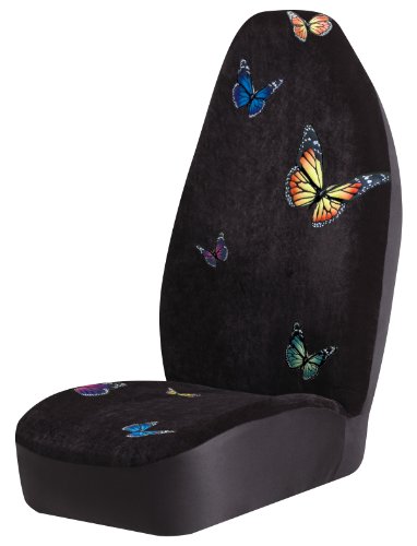 Best Price Auto Expressions 5075545 Black Monarch Butterflies Universal Bucket Seat Cover