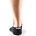 toesox Women's Bella Half Toe 3-Pack Black Sock