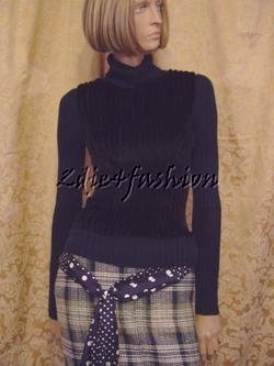 $2990 New CAROLINA HERRERA 100% Cashmere Fur Sweater S / small