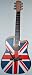 Union Jack Acoustic Guitar Clock - G16
