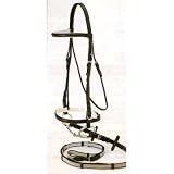 SILVER FOX Padded Snaffle Bridle with SUPER GRIP REIN