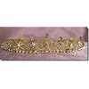 Bridal Wedding Tiara Crown With Gold Flowers 4652G6