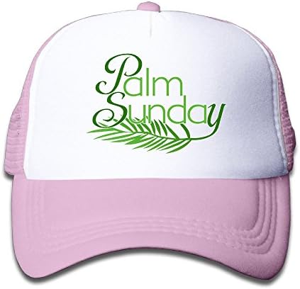 Palm California Kids Adjustable Mesh Trucker Caps Pink