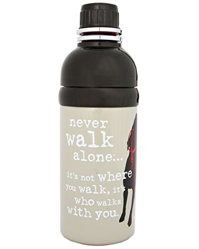Dog is Good Never Walk Alone Pet Water Bottle, 16-Ounce  