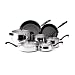 image and picture of Farberware Classic Bell Shaped Stainless Steel 12 Piece Cookware Set