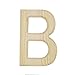 BestPysanky Unfinished Wooden Letter B 6 Inches