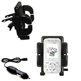 418tPq%2BDw7L. SL160  Sony Ericsson F305 Auto Vent Holder with Car Charger   Uses Gomadic TipExchange
