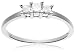 14k White or Yellow Gold Princess-Cut 3-Stone Diamond Ring (1/4 cttw, I-J Color, I1-I2 Clarity)