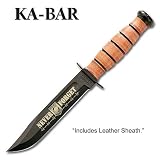 Kabar US Navy Knife POW MIA Commemorative with Leather Sheath