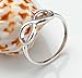 925 Sterling Silver Ring Infinity Knot Rings Enternity Wedding Band
