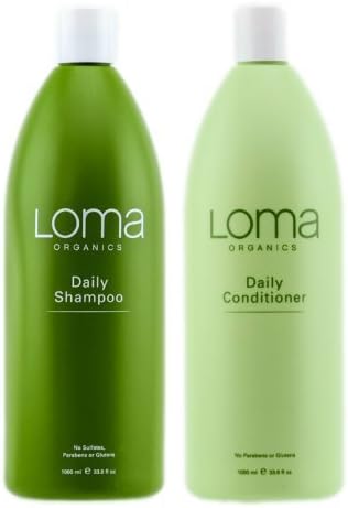 Loma Organics Daily Shampoo &amp; Conditioner Duo 33.8 oz each / liter size