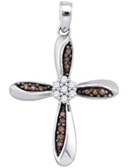 0.28CT DIAMOND CROSS PENDANT