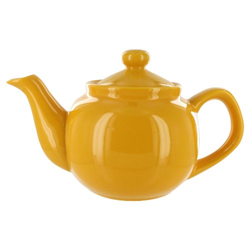 English Tea Store 2 Cup Teapot Yellow Gloss Finish