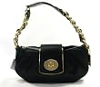 NEW AUTHENTIC COACH AMANDA SMALL SATIN PIPPA EVENING BAG 13599 (Black)
