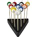 Point a la Ligne Billiard Ball Candles Set with Display