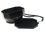 Mennon DV-s 58 Screw Mount 58mm Digital Video Camcorder Lens Hood with Cap, Black