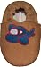 Tibet PLATEAU soft soled infant full grain leather baby shoes blue airplane