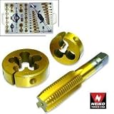 Jumbo 45 pc Titanium Coated Tap & Die Set SAE w/ Case