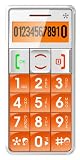 JUST5 J509 Easy to Use Unlocked Cell Phone with Big Buttons, Amplified Sound, Personal Emergency Response System (Orange)
