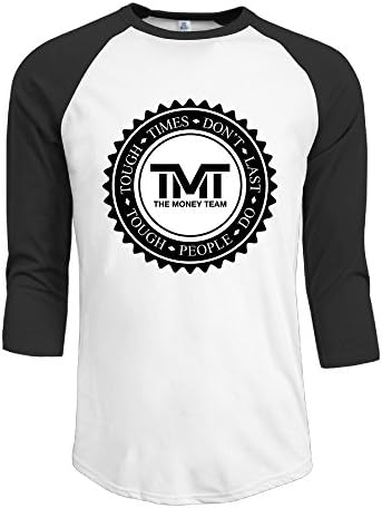 T-shirt 3/4 Sleeve Male TMT LOGO Modern Black Toddler Raglan