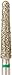 Crosstech Multi-Use Diamond Burs 856L/020C (2.0 mm head size, 9.0 mm head length), Friction Grip Shank, Coarse, Round End Taper (Pack of 5)