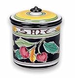 Handmade Lunetta Salt Canister From Italy