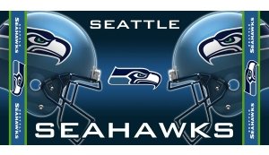 Seattle Seahawks Beach Towel Featuring Colorfast Team Graphics Fiber Reactive Printed