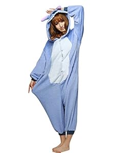 SaiDeng Warm Sleepwear Adult Cosplay Pajamas Costume Homewear Lounge Wear Small Stitch