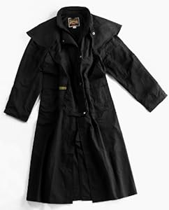 Down Under Australian Oilskin Drover Black Medium