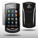 SAMSUNG S5620 MONTE BLACK GEL COVER CASE WITH SCREEN PROTECTOR BY CELLAPOD  ....