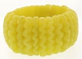 Wavy Style Bracelet - Olive Jade
