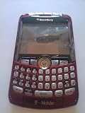 T-Mobile RED GSM Original OEM Full Complete Case Housing for Rim BlackBerry Curve 8300 8320 Cover Faceplate with Battery Door Lens Trackball Keypads Keyboard