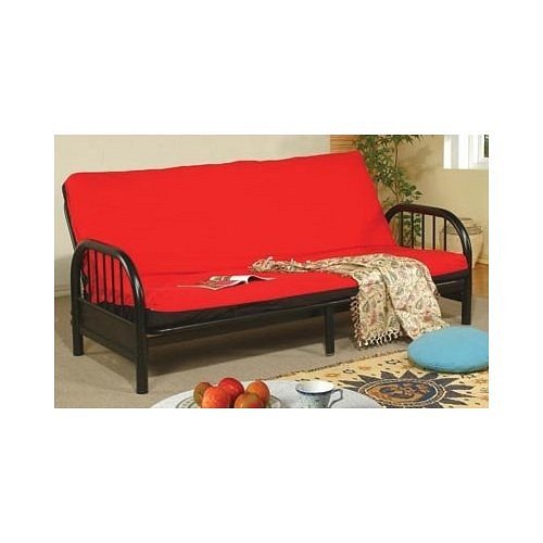 BLACK METAL FUTON SOFA BED FRAME