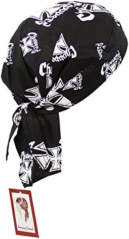 Do Rag Bandana Motorcycle Biker Caps Skull Head Wrap Tied Headband (Cross Choppers)