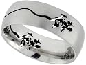 Stainless Steel 3/8 in. (9 mm) Comfort Fit Band w/ Lizard Cut-Outs
