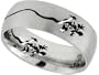 Stainless Steel 3/8 in. (9 mm) Comfort Fit Band w/ Lizard Cut-Outs (Available in Sizes 7 to 14)