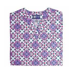 Madison Medical Geo Teal V-Neck Scrub Top
