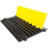 Modular 5-Channel Rubber Cable Cover Protector Ramp