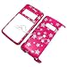 LG enV2 VX9100 Protector Hard Case Glitter Stars Pink