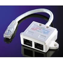 Cat5e Network Port Splitter, UTP, One Pair