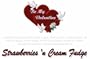 "Be My Valentine" Strawberries 'n Cream Fudge Box
