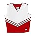 V-Neck Cheerleading Shell, AS, Red