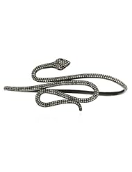 Diamond Pave Snake Palm Bracelet .925 Sterling Silver Womens Jewelry