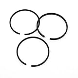 uxcell ピストンリング　 オーバーホールキット　エアーコンプレッサーの交換　金属　ブラック　36g