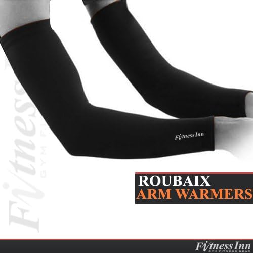 Cycling Cycle Arm/Elbow Warmer Thermal Roubaix Winter Running Warmers Black
