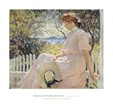 IMAGE OF Eleanor, c.1907 HIGH QUALITY CANVAS Print With Light Added BRUSHSTROKES Frank Weston Benson 30x28