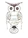 Bejeweled Display Antique Silver Owl Earring Holder~Necklace r Jewelry Display