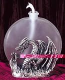 Burning Dragon Display Pewter High Quality Oil Burning Lamp